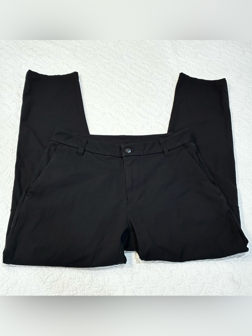 Lululemon Men’s Commission ABC Pant Slim Warpstreme Chino Trouser Black 30x29